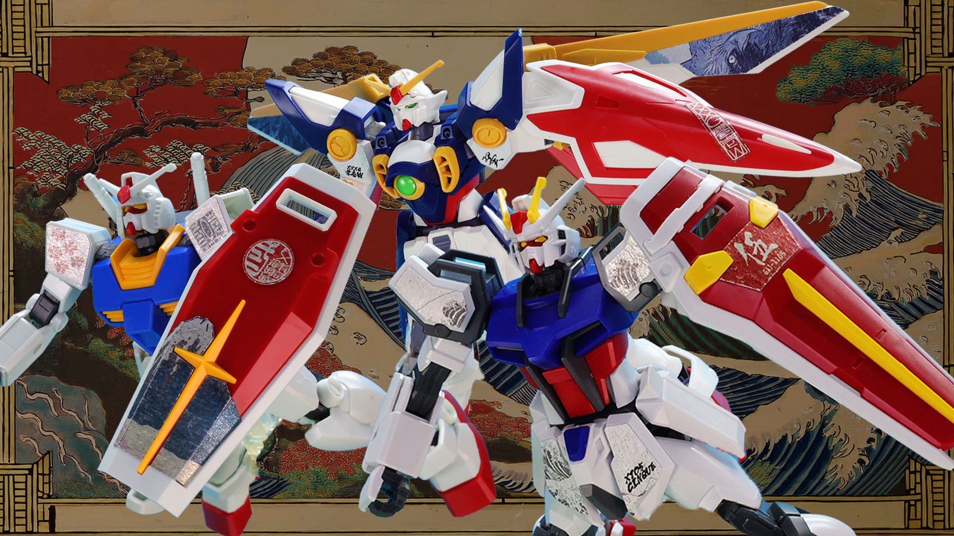 ガンプラ「ENTRY GRADE 1/144 ストライクガンダム [浮世絵パッケージVer.]」レビュー誰でも簡単に組めるガンプラに新規和柄シールを貼って日本のすばらしさを再確認！